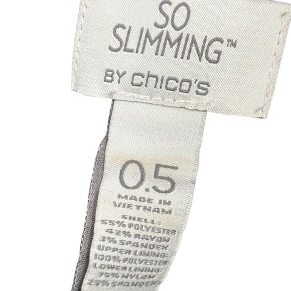 Chicos So Slimming Womens Leopard Print Stretch Sheath Knit Dress sz 0.5 / S / 6 - Picture 16 of 16